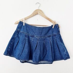 American Eagle denim ruffled skirt NWT size 6